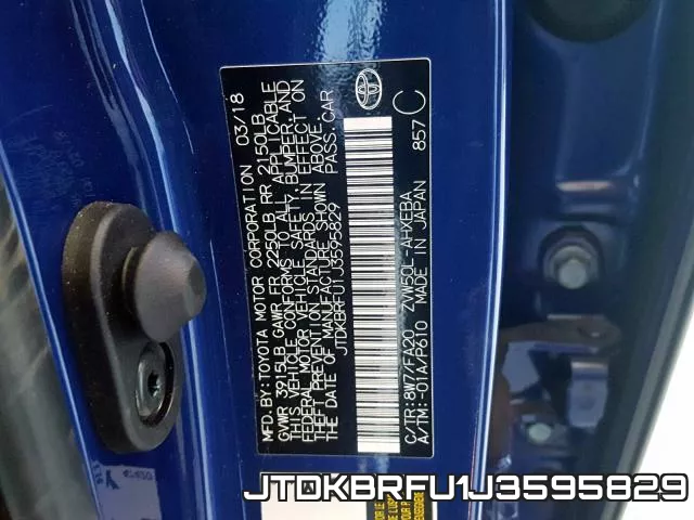 JTDKBRFU1J3595829 фото 2