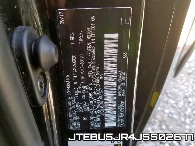 JTEBU5JR4J5502677 фото 2