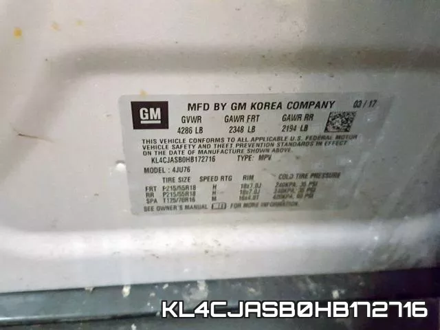 KL4CJASB0HB172716 фото 2