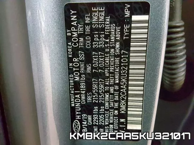 KM8K2CAA5KU321017 фото 2