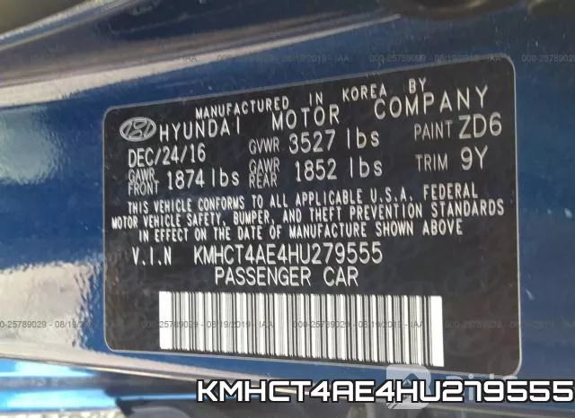 KMHCT4AE4HU279555 фото 10