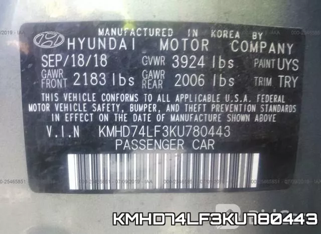 KMHD74LF3KU780443 фото 10