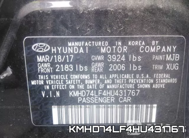 KMHD74LF4HU431767 фото 10