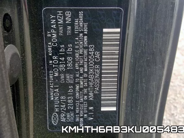 KMHTH6AB3KU005483 фото 2