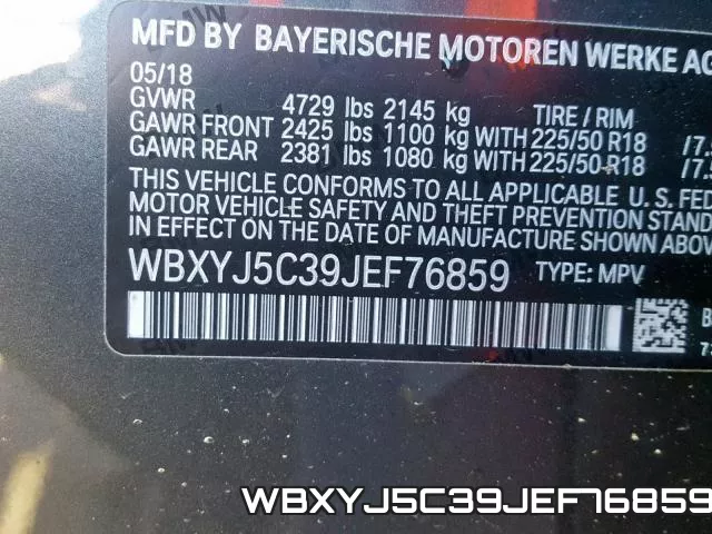 WBXYJ5C39JEF76859 фото 2