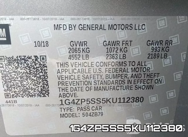 1G4ZP5SS5KU112380 фото 10