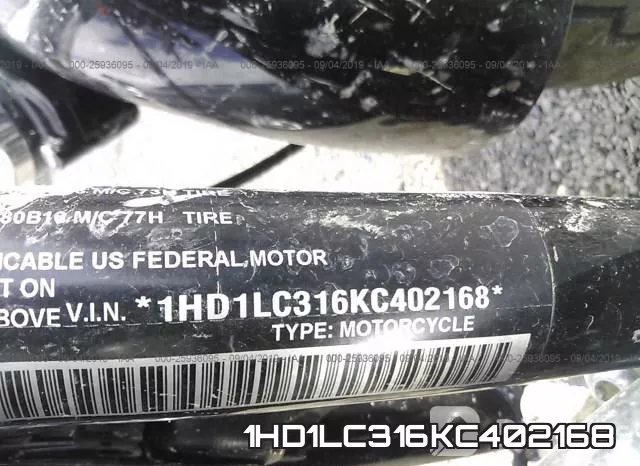 1HD1LC316KC402168 фото 2