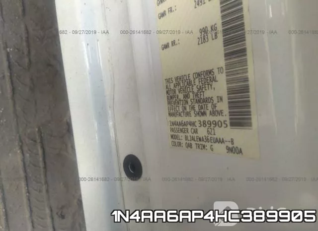1N4AA6AP4HC389905 фото 10
