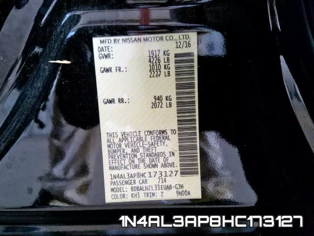 1N4AL3AP8HC173127 фото 2