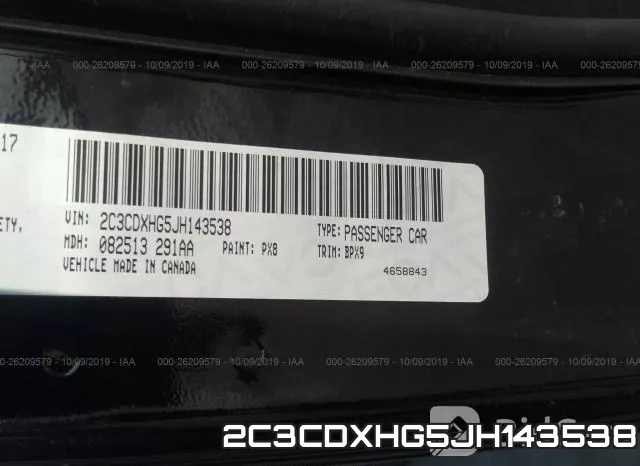 2C3CDXHG5JH143538 фото 10