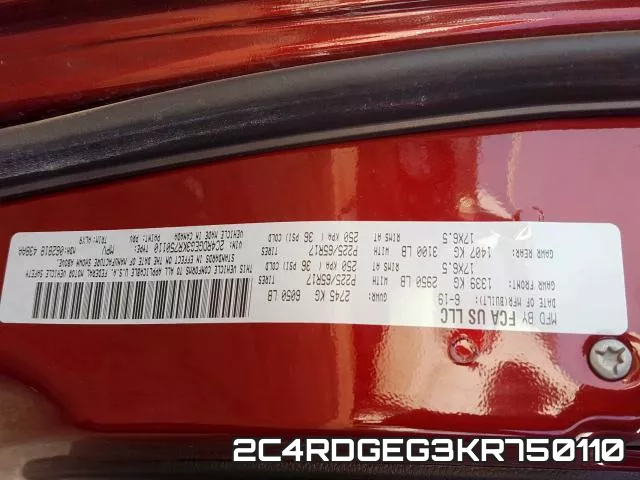 2C4RDGEG3KR750110 фото 2