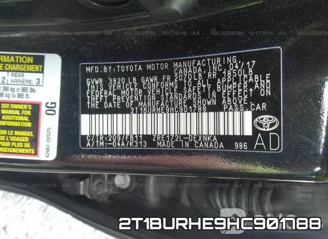 2T1BURHE9HC901788 фото 10