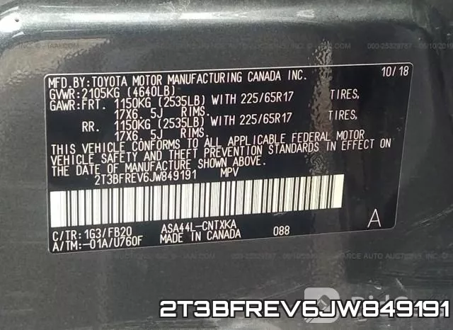 2T3BFREV6JW849191 фото 10