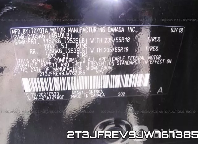 2T3JFREV9JW767385 фото 9