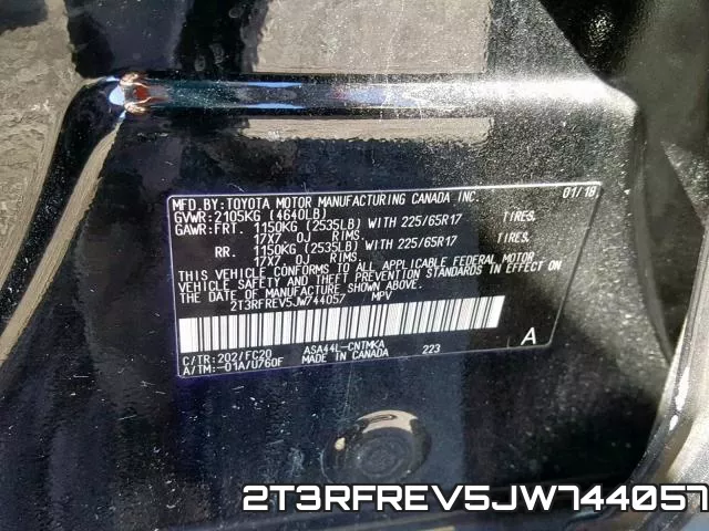 2T3RFREV5JW744057 фото 2