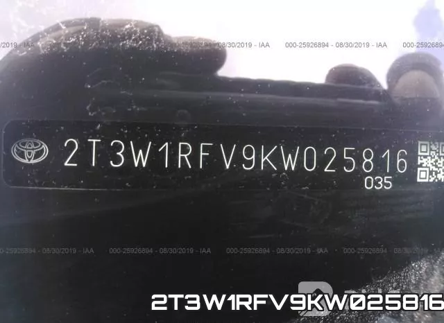 2T3W1RFV9KW025816 фото 10