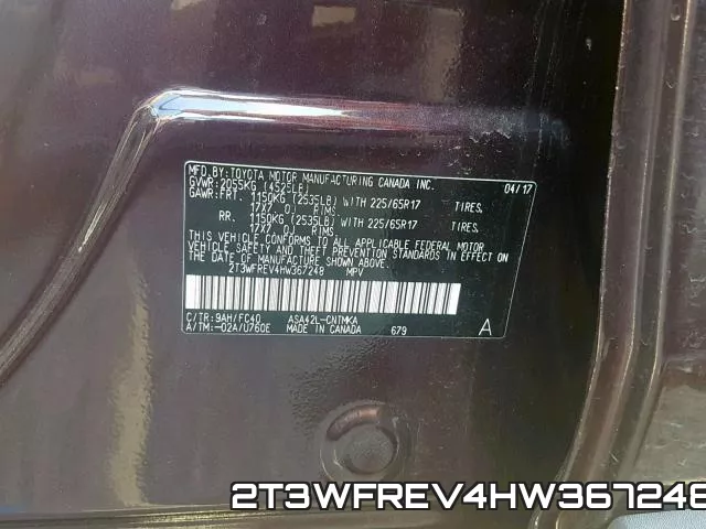 2T3WFREV4HW367248 фото 2