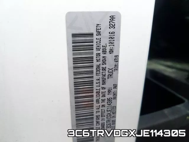 3C6TRVDGXJE114305 фото 2