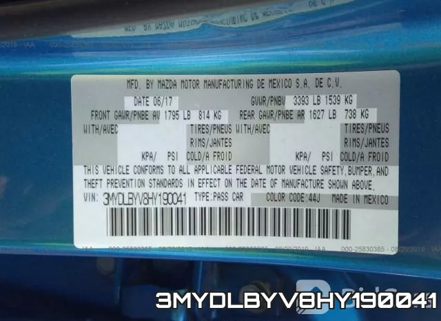 3MYDLBYV8HY190041 фото 10