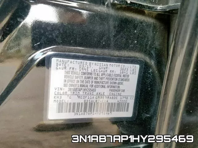 3N1AB7AP1HY295469 фото 2