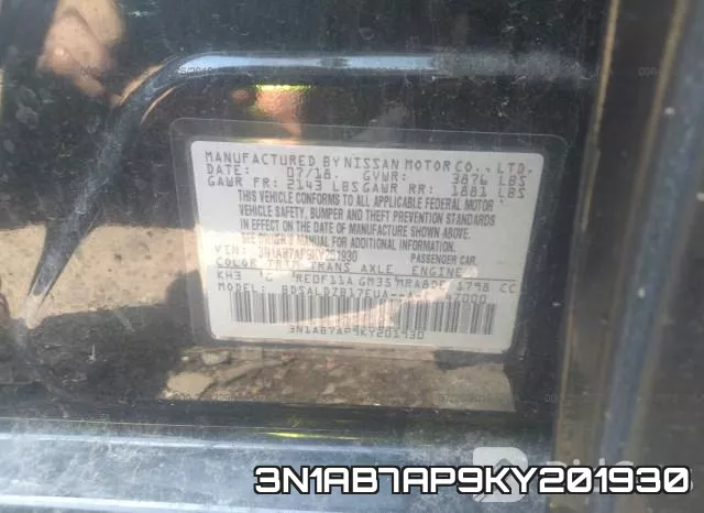 3N1AB7AP9KY201930 фото 10