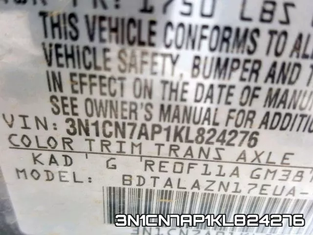 3N1CN7AP1KL824276 фото 2