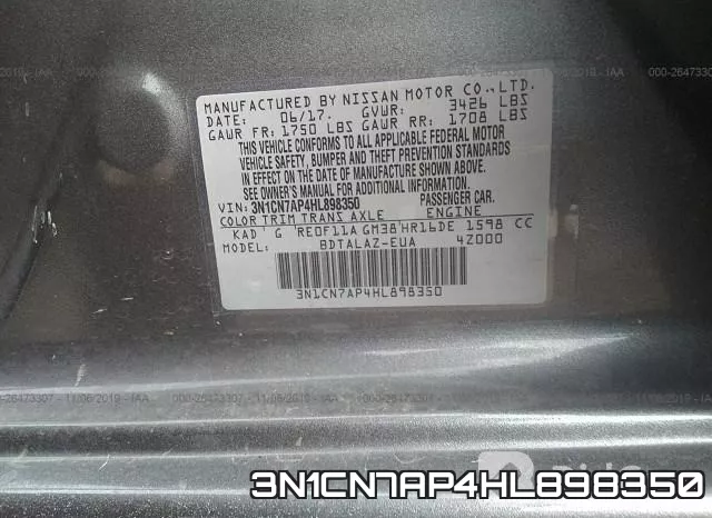 3N1CN7AP4HL898350 фото 10