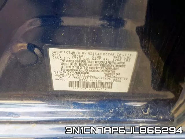 3N1CN7AP6JL866294 фото 2