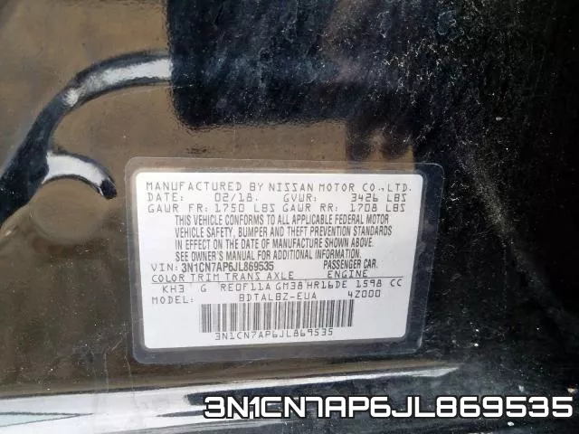 3N1CN7AP6JL869535 фото 2