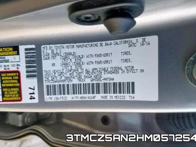 3TMCZ5AN2HM057254 фото 2