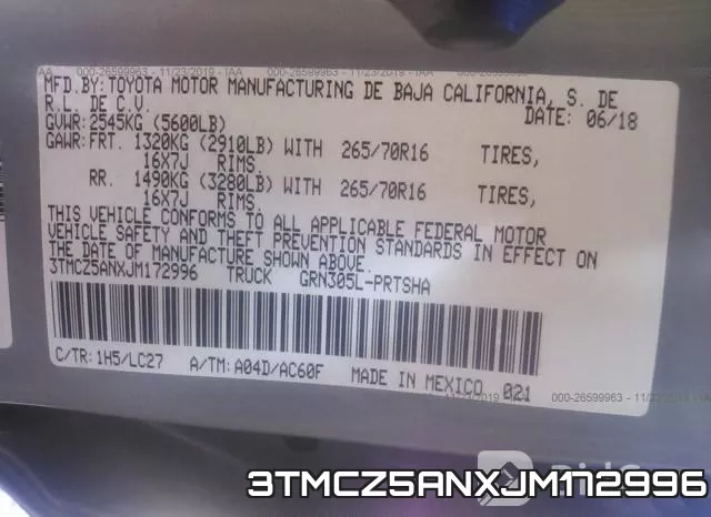 3TMCZ5ANXJM172996 фото 10