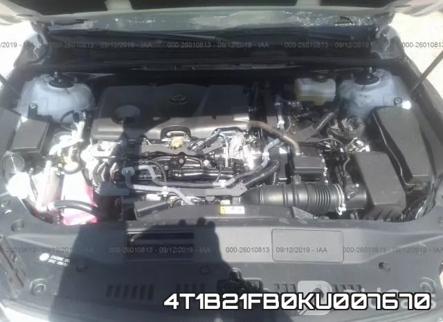 4T1B21FB0KU007670 фото 2