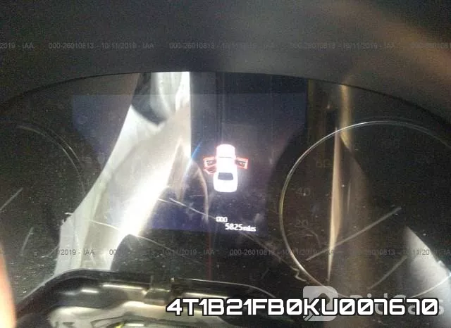 4T1B21FB0KU007670 фото 8
