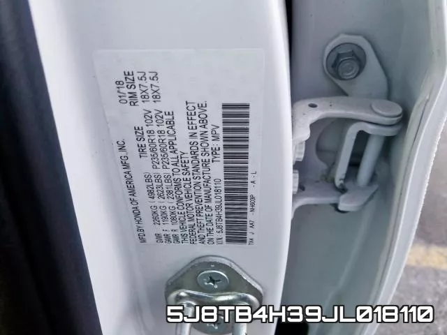5J8TB4H39JL018110 фото 2