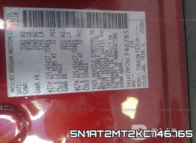 5N1AT2MT2KC746765 фото 10