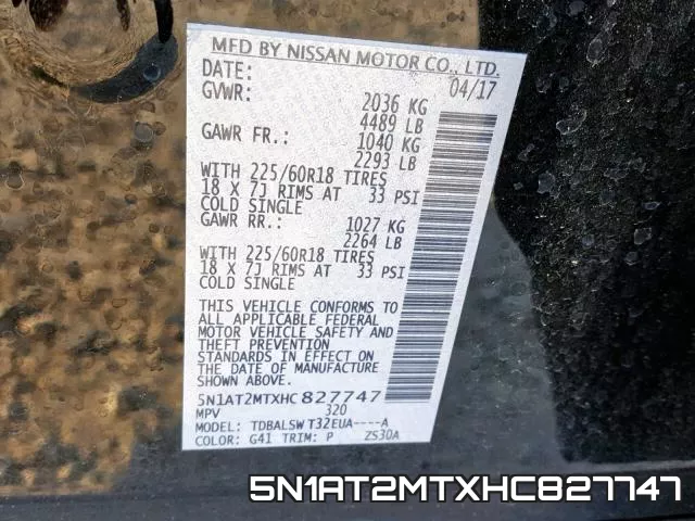 5N1AT2MTXHC827747 фото 2