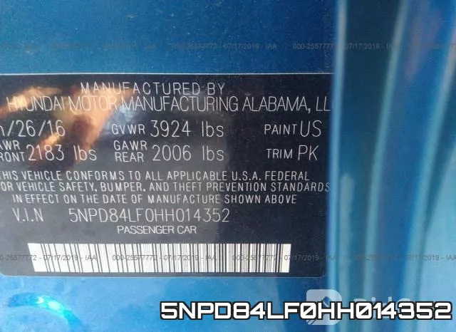 5NPD84LF0HH014352 фото 10