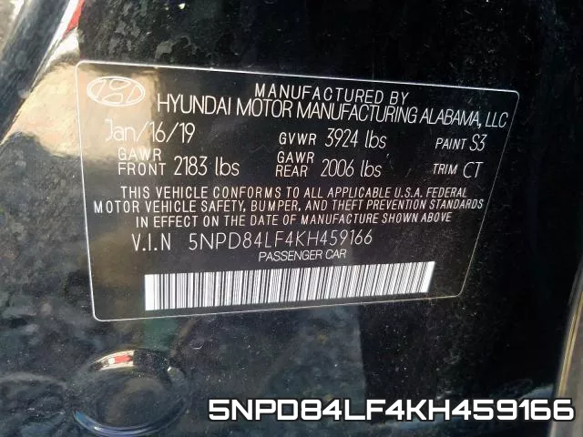 5NPD84LF4KH459166 фото 2