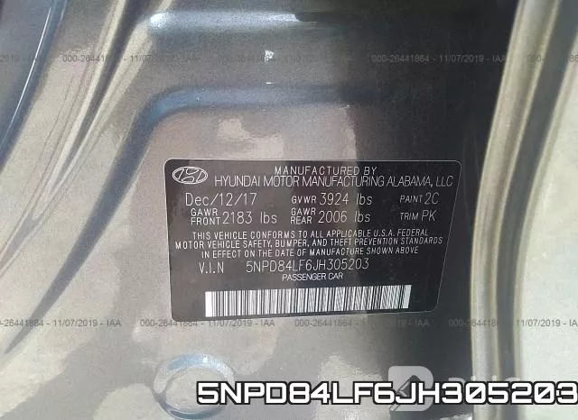5NPD84LF6JH305203 фото 10
