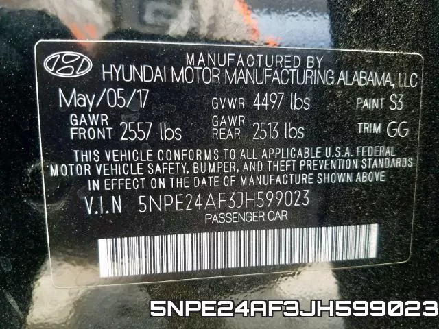 5NPE24AF3JH599023 фото 2