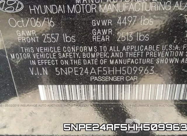 5NPE24AF5HH509963 фото 10