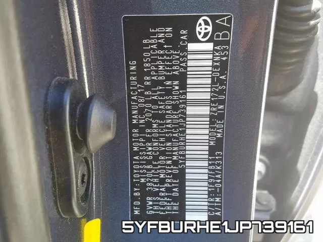 5YFBURHE1JP739161 фото 2