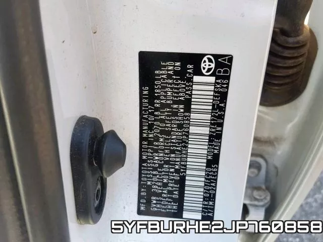 5YFBURHE2JP760858 фото 2