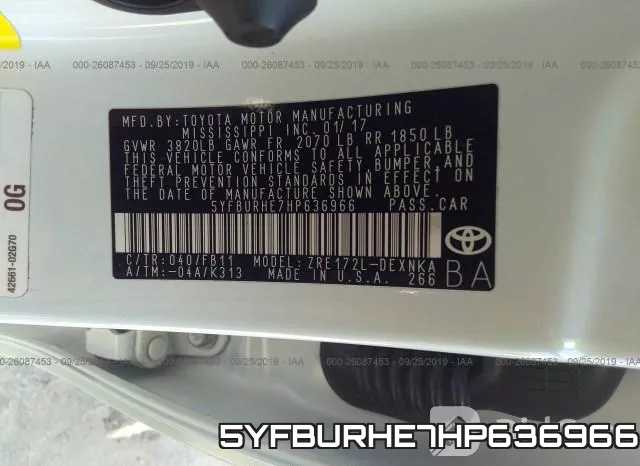 5YFBURHE7HP636966 фото 10
