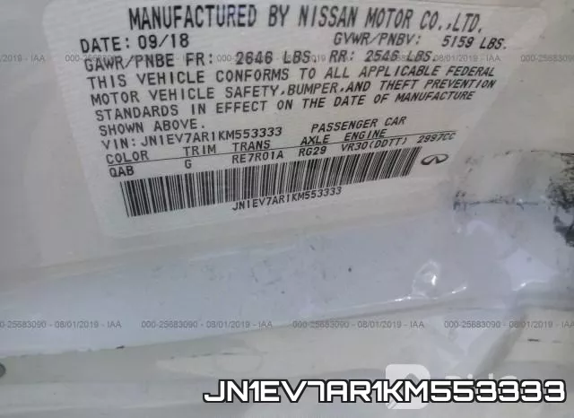 JN1EV7AR1KM553333 фото 9