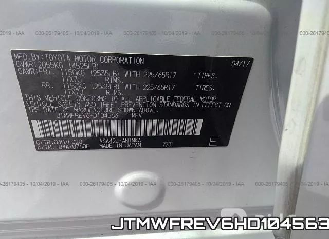 JTMWFREV6HD104563 фото 10