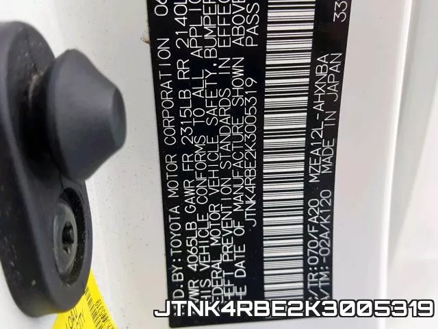 JTNK4RBE2K3005319 фото 2