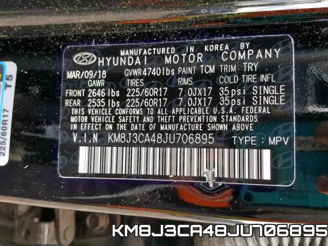 KM8J3CA48JU706895 фото 2