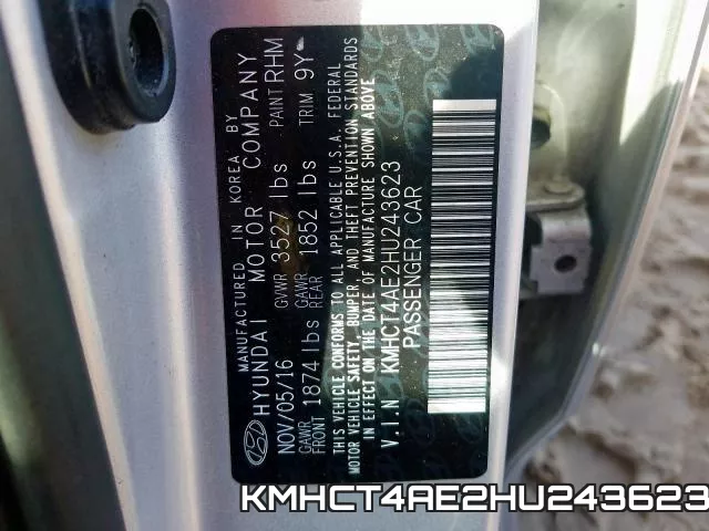 KMHCT4AE2HU243623 фото 2