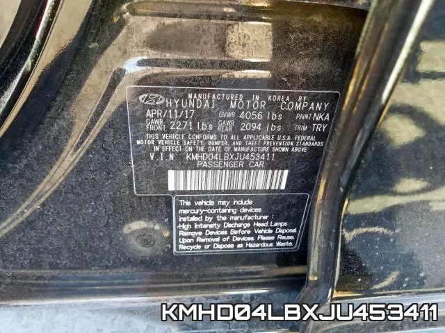 KMHD04LBXJU453411 фото 2